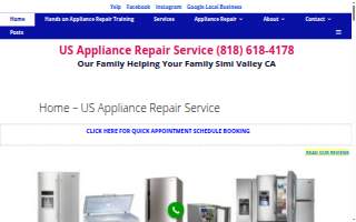 US Appliance Repair of Simi Valley website
