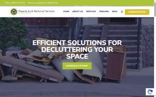 Zepeda Junk Removal Services website