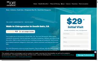 Chiropractor website