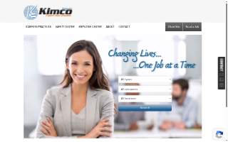 Kimco Financial Staffing website