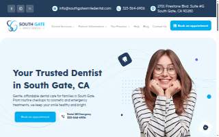 South Gate Smile Dental website