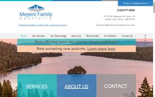 Meyers Family Dentistry website