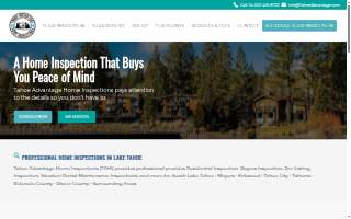 Tahoe Advantage Home Inspections website