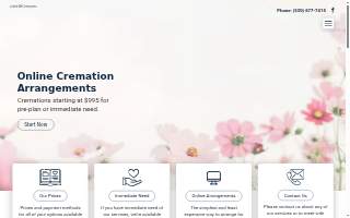 Tahoe Cremation website