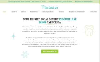 Tahoe Dental Arts website