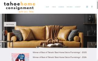 Tahoe Home Consignment website