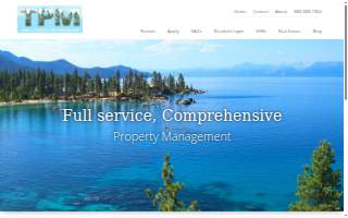 Tahoe Property Management website