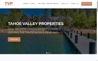 Tahoe Valley Properties website