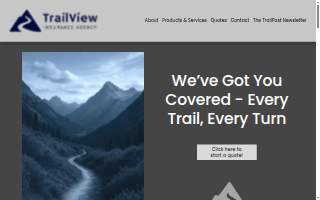 TrailView Insurance Agency website