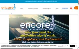 Encore Music South Pasadena website