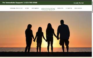 Huntington Funeral Home and Cremation of South Pasadena website