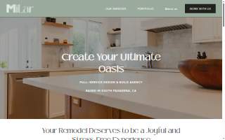 MiLar Design & Build website