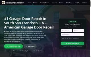 American Garage Door Repair website