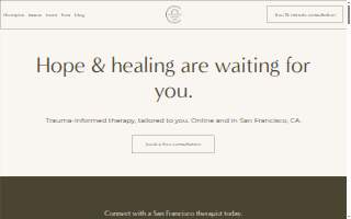 Calm Again Counseling in San Francisco website