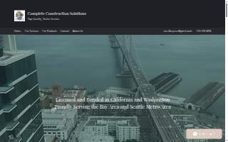 Complete Construction Solutions website