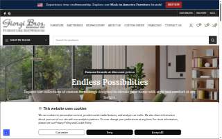Giorgi Bros. Furniture Showroom website