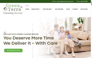 GreenTerra Cleaning Service website