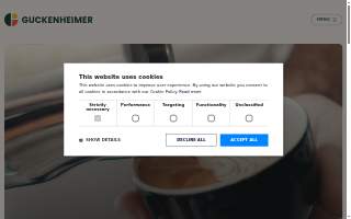 Guckenheimer Events & Catering website