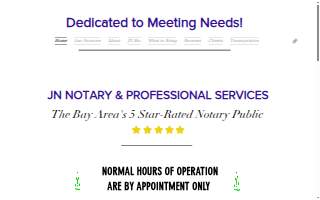 JN Notary & Professional Services website