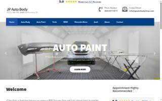 JP Auto Body Shop website