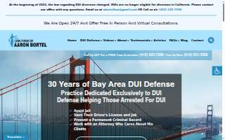 Law Firm of Aaron Bortel website
