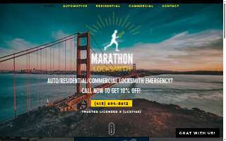 Marathon Locksmith of South San Francisco website