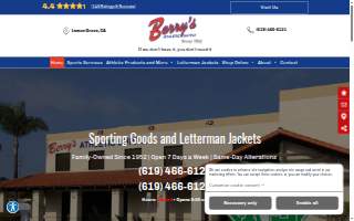 Berry's Athletic Supply of Spring Valley website