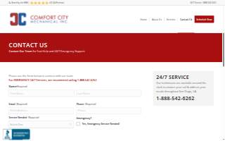 Comfort City Mechanical, INC website