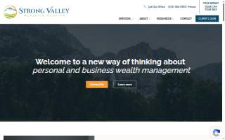 Strong Valley Wealth & Pension website