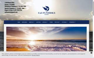 Cali Funerals website