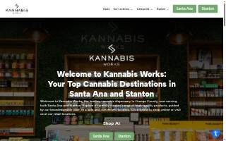 Kannabis Works - Stanton Cannabis & Weed Dispensary website