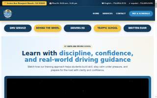 Oc Santa Ana Driving School of Stanton website