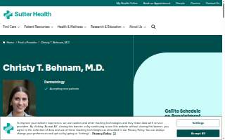 Christy T. Behnam, M.D. website