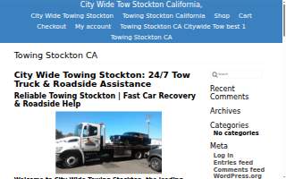 City Wide Towing website