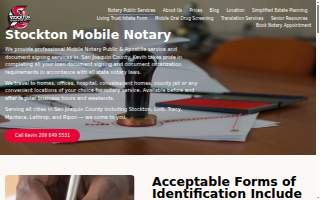 Stockton Mobile Notary Public website