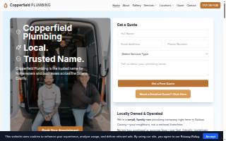 Copperfield Plumbing website
