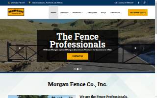 Morgan Fence Company, Inc. website