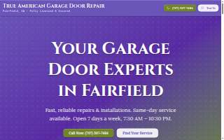True American Garage Door Repair of Suisun City website