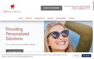 Yu Smile Dental- Fairfield Family Dentist website