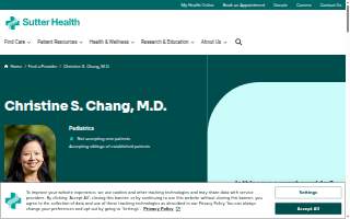 Christine S. Chang, M.D. website