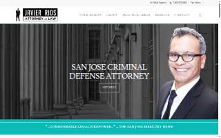 Javier Rios San Jose Criminal Defense Attorney website