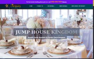 Jump House Kingdom Party Rentals of Sunnyvale website