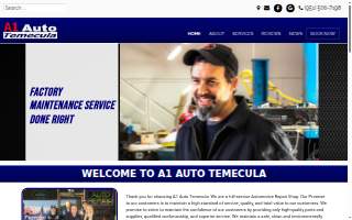 A1 Auto Temecula website