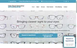 Clear Sight Optometry website