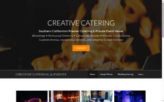 Creative Catering & Events VIP Room website