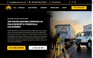 Golden Sun Movers Temecula website