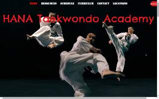 HANA Taekwondo Academy website