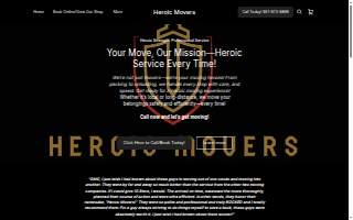 Heroic Movers website