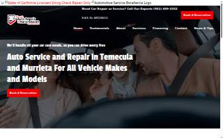 Temecula Auto Repair & Transmission website