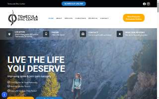 Temecula Disc Center website
